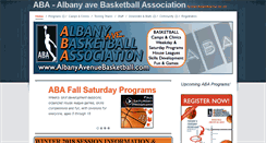 Desktop Screenshot of albanyavenuebasketball.ca